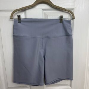 Women's High-Waist Lavender Bike Shorts